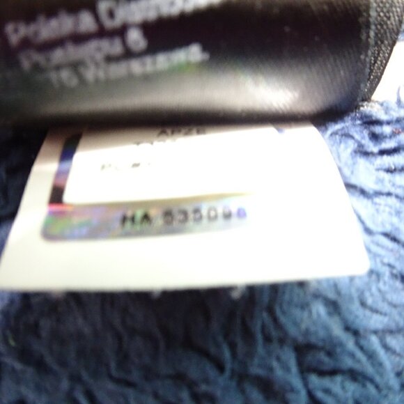 North Face Blue/Violet Fuzzy Coat Size X-Large - Picture 6 of 7